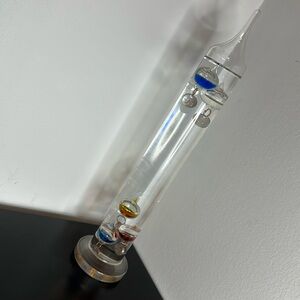 Vintage 11” Tall Retro Galileo Thermometer